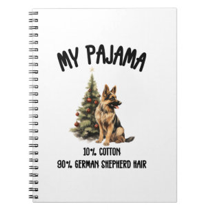 German Shepherd & Christmas, Funny Dog Design for Notebook