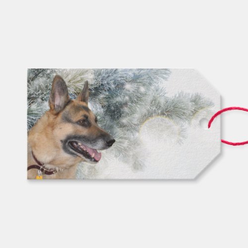 German Shepherd Christmas Gift Tags