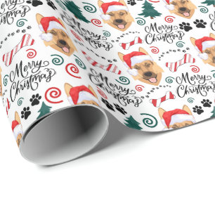 German Shepherd Christmas Gift Wrapping Paper