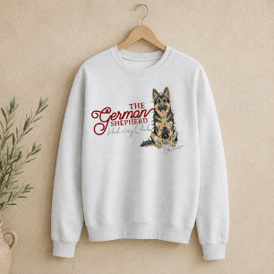 German Shepherd Christmas Holiday Club Sweatshirt