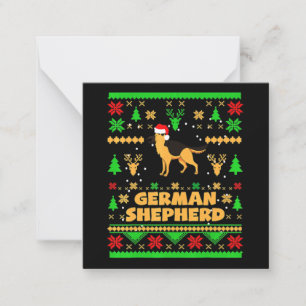 German Shepherd Christmas Note Card