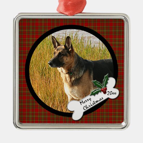 German Shepherd Christmas Ornament