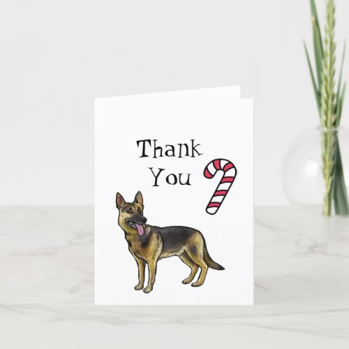 German Shepherd Christmas Thank You