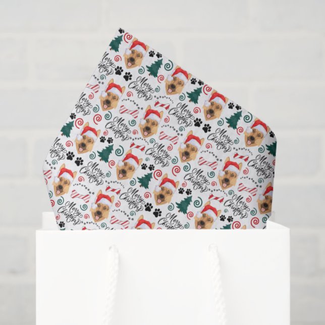 German Shepherd Christmas Tissue Paper (Gift Bag)