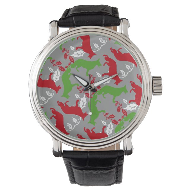 German Shepherd Christmas Watch (Front)