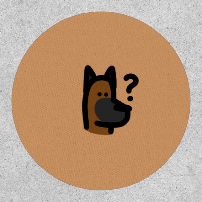 german shepherd circle patch (Front)