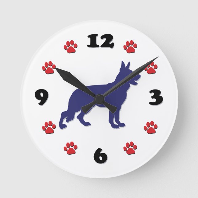 German Shepherd Clock (Front)
