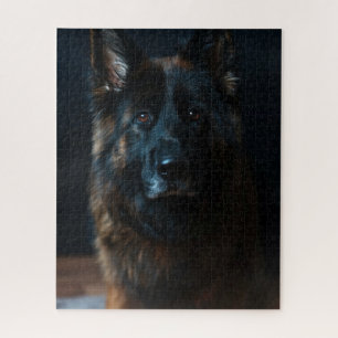 German Shepherd Close Up Jigsaw Puzzle