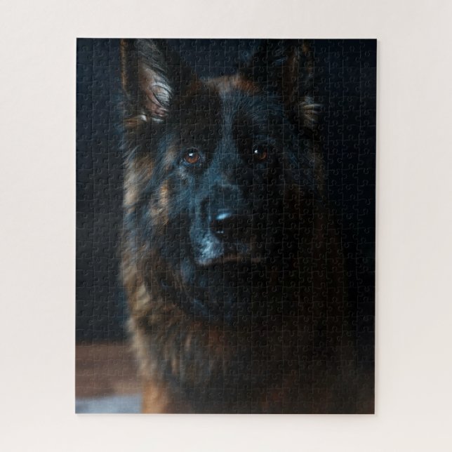 German Shepherd Close Up Jigsaw Puzzle (Vertical)