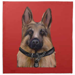 German Shepherd Cloth Napkin