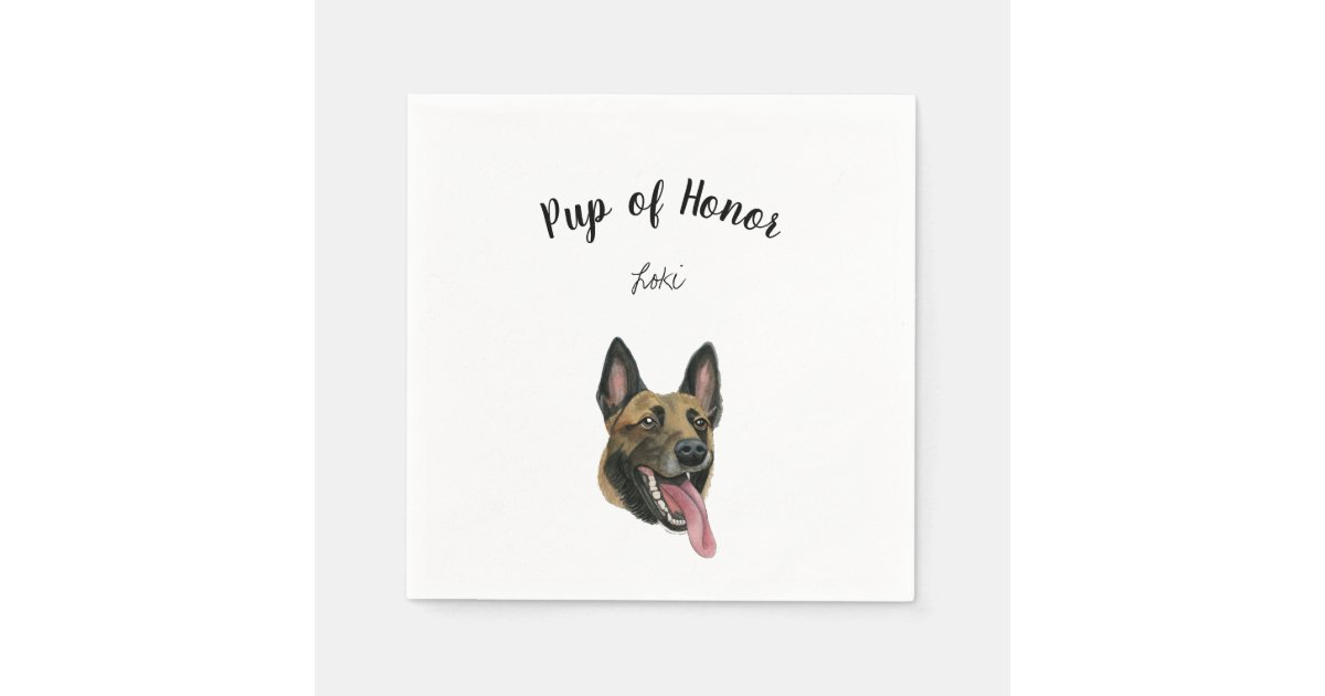 German Shepherd Cocktail Napkins Zazzle