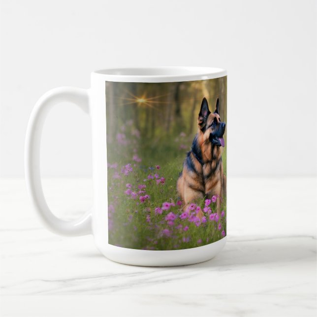 German Shepherd Coffee Mug (Left)