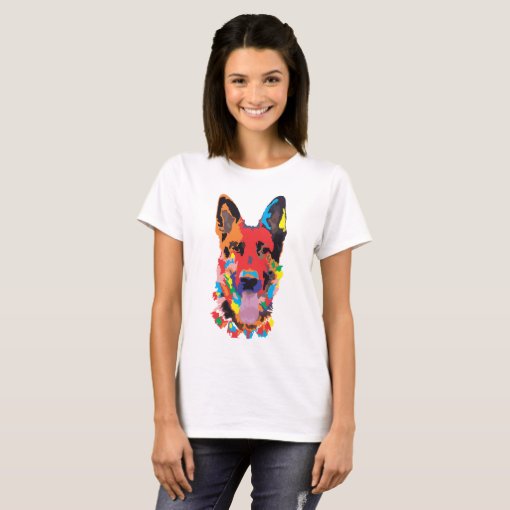 German shepherd color T-Shirt | Zazzle