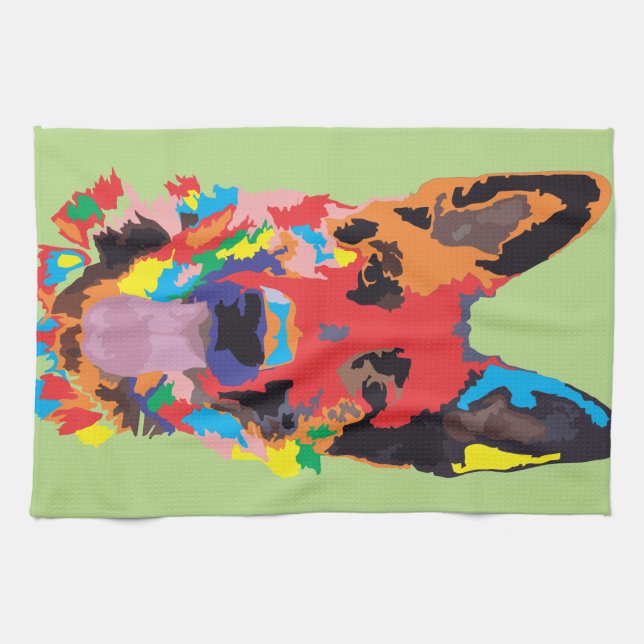 German shepherd color towel (Horizontal)