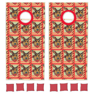 GERMAN SHEPHERD CORNHOLE SET
