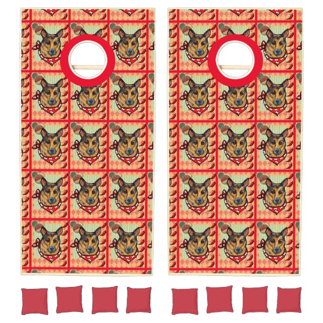 GERMAN SHEPHERD CORNHOLE SET (Set)