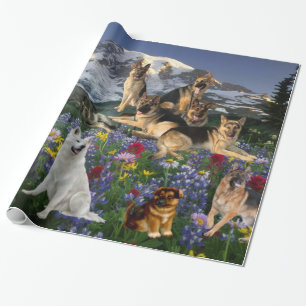 German Shepherd Country Wrapping Paper