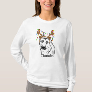 German Shepherd custom Christmas, dog mom, dog dad T-Shirt