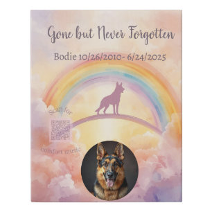 German Shepherd Custom Memorial Canvas