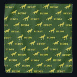 German Shepherd Custom Name Repeat  Bandana<br><div class="desc">This "German Shepherd" blanket features a dog shape and custom name.</div>