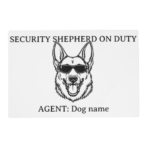 German Shepherd Customizable Food Mat