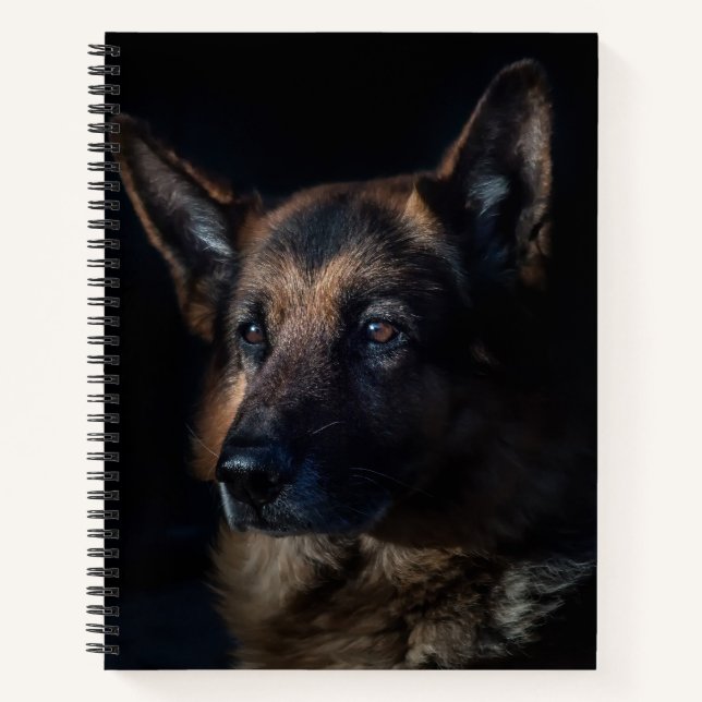 German Shepherd Customize Notebook (Front)