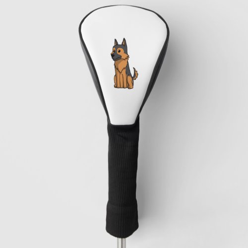 German Shepherd Cute Cartoon  Golf Head Cover