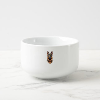 German Shepherd Cute Puppy Dog (2) Soup Mug