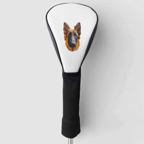 German Shepherd Cute Puppy Dog LSC  Golf Head Cover