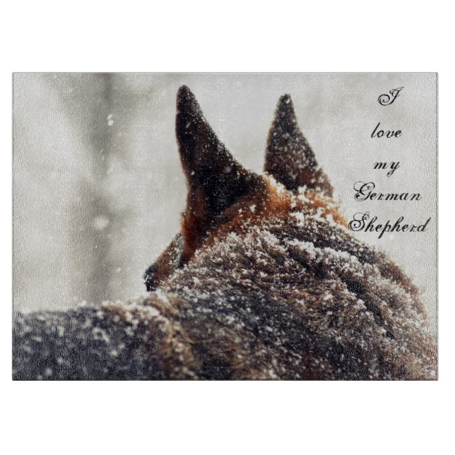 German Shepherd Cutting Board (Front)