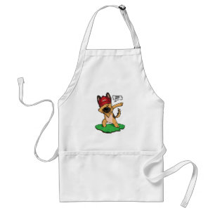 German Shepherd Dabbing Adult Apron