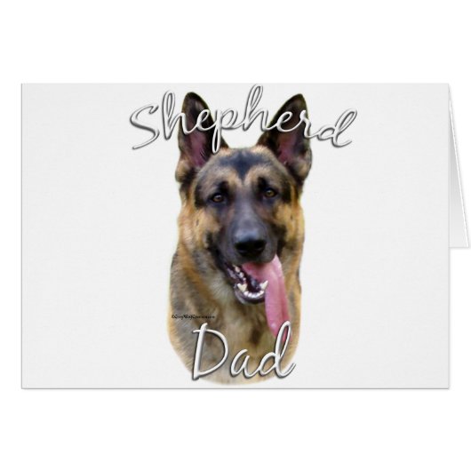 German Shepherd Dad 2 Cards (Front Horizontal)