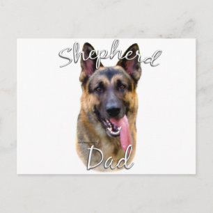 German Shepherd Dad 2 Postcard
