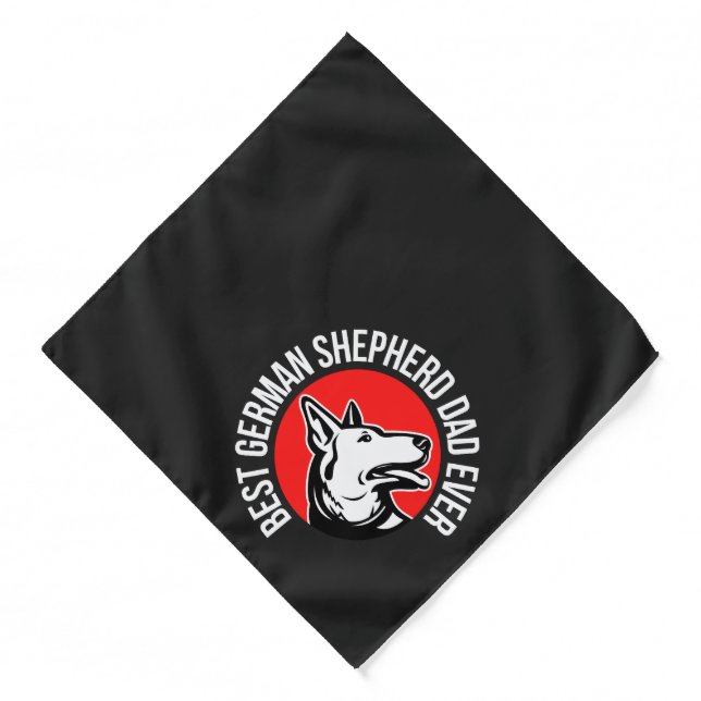 German Shepherd Dad Bandana (Front)