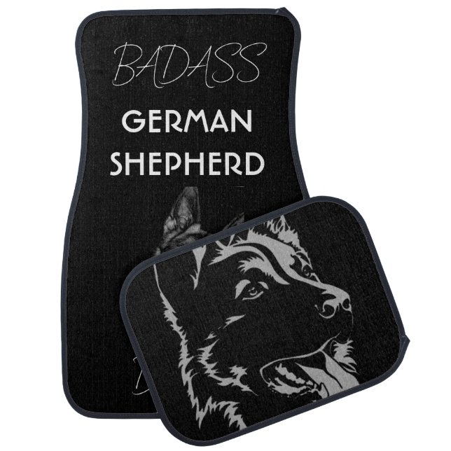 German Shepherd Dad Car Floor Mat (Set)
