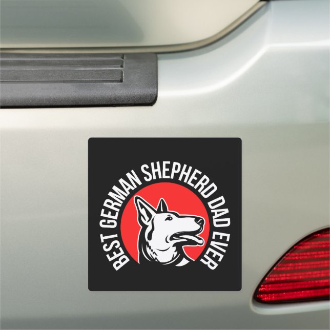 German Shepherd Dad          Car Magnet (In Situ)