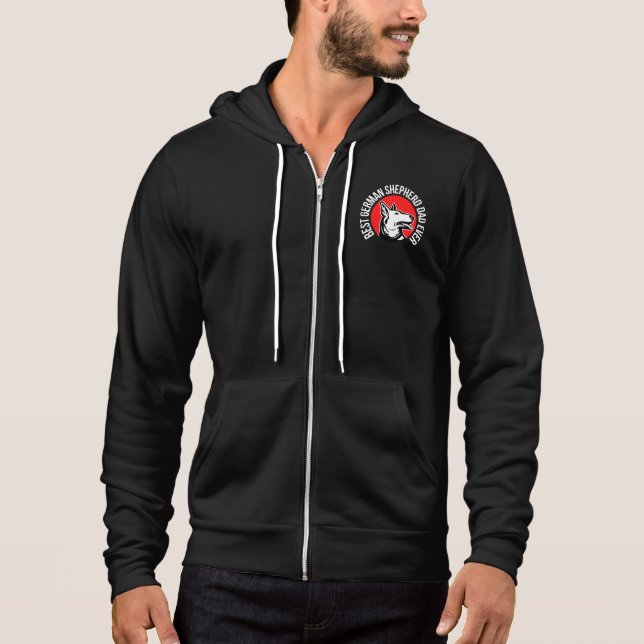 German Shepherd Dad, Dog Dad Hoodie (Front)