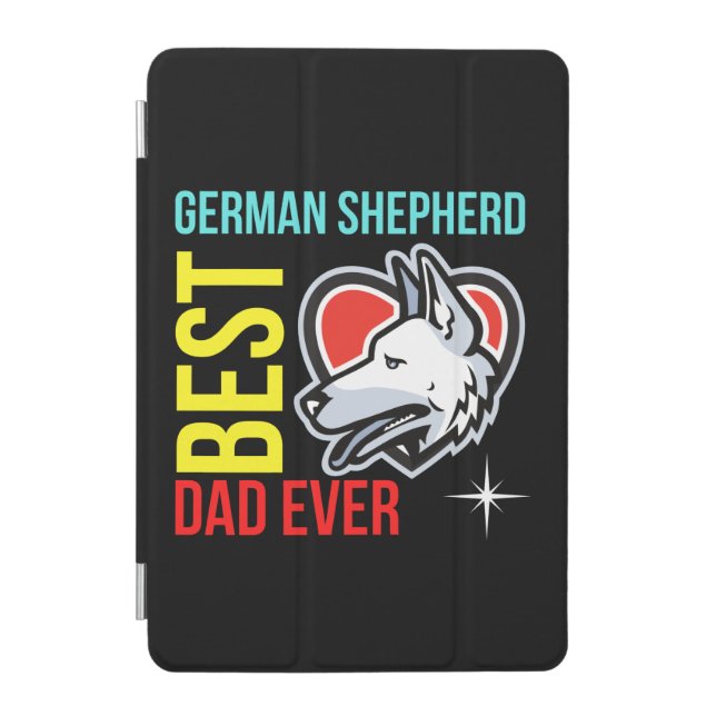 German Shepherd Dad, Dog Dad iPad Mini Cover (Front)