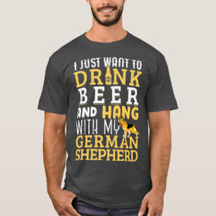 German Shepherd Dad  Funny Fathers Day Dog Lover T-Shirt