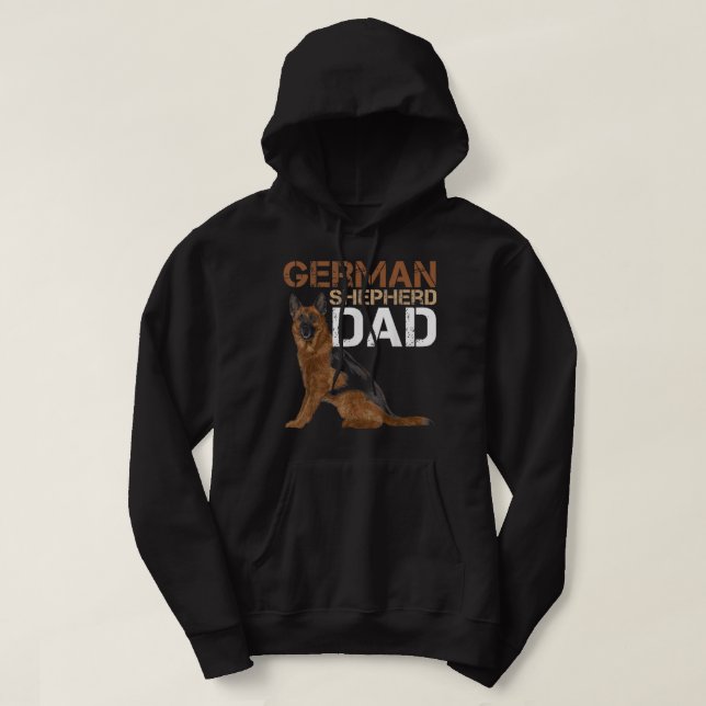 German Shepherd Dad Owner Shepard German Dog Lover Hoodie (Design Front)