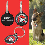German Shepherd Dad       Pet ID Tag<br><div class="desc">Gift Idea for Men - Best German Shepherd Dad Ever. Awesome gift from kids,  youth,  daughter,  son,  mom for daddy,  dad,  papa,  father,  husband,  boyfriend,  friend,  buddy,  parents,  grandpa,  granddad,  grandfather,  pet dog owner on Fathers Day / Christmas</div>