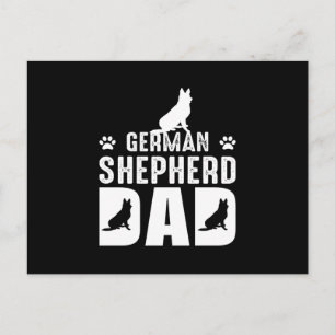 German shepherd Dad Postcard