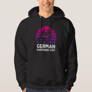 German Shepherd Dad Retro 80s German Shepherd Dog Hoodie