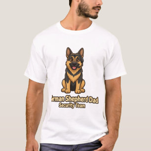 German Shepherd Dad Security Team Funny GSD Shirt