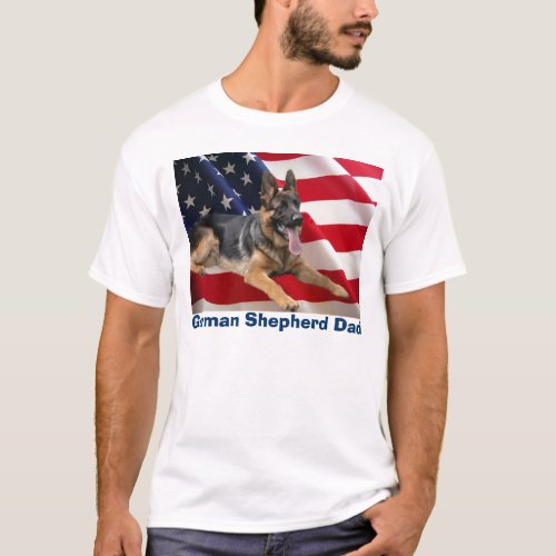 German Shepherd Dad T_Shirt