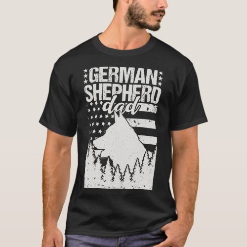 German Shepherd Dad T_Shirt