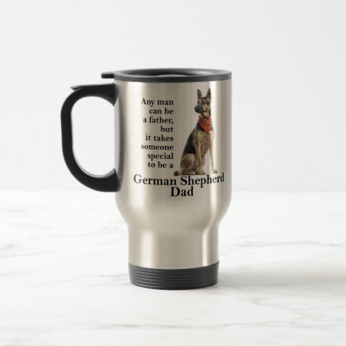 German Shepherd Dad Travel Mug