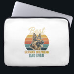 German Shepherd Dad Vintage Sunset Shirt Design Laptop Sleeve<br><div class="desc">German Shepherd Dad Vintage Sunset Shirt Design</div>