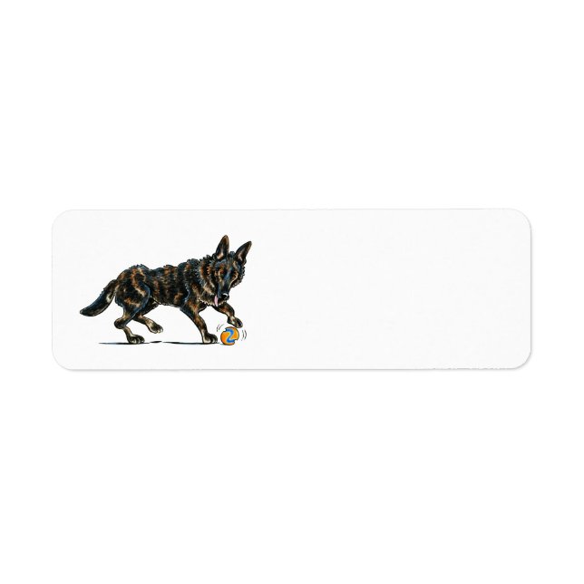 German Shepherd Dax Label (Front)