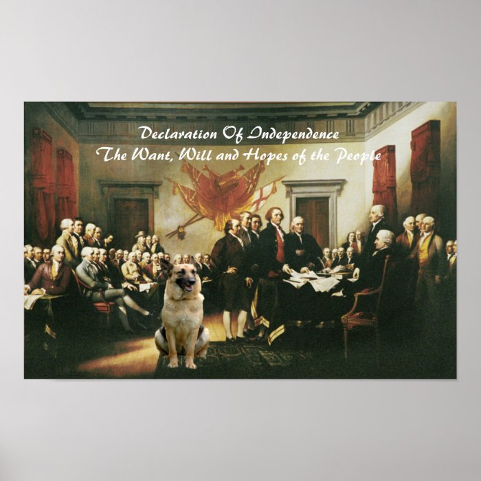 German Shepherd Declaration Print